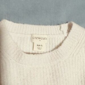 Crewcuts Girls Ribbed Crewneck Wool-blend Sweater